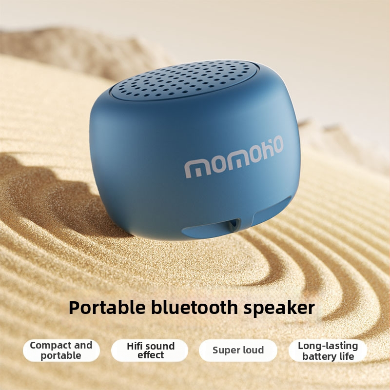 Prenosný Bluetooth reproduktor – kompaktný vonkajší mini reproduktor (Bluetooth 5.0, 2W, dosah 10 m, frekvenčné pásmo 150Hz–16kHz, USB nabíjanie)