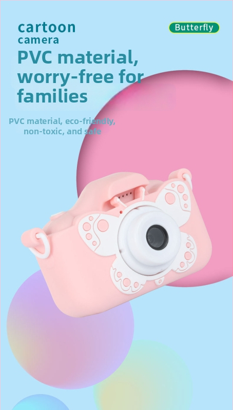 X8/X7 Butterfly Cat Detská kamera – HD dvojlencový, 2.0-palcový LCD, 20MP, slot na pamäťovú kartu, hry, fotenie a nahrávanie videa