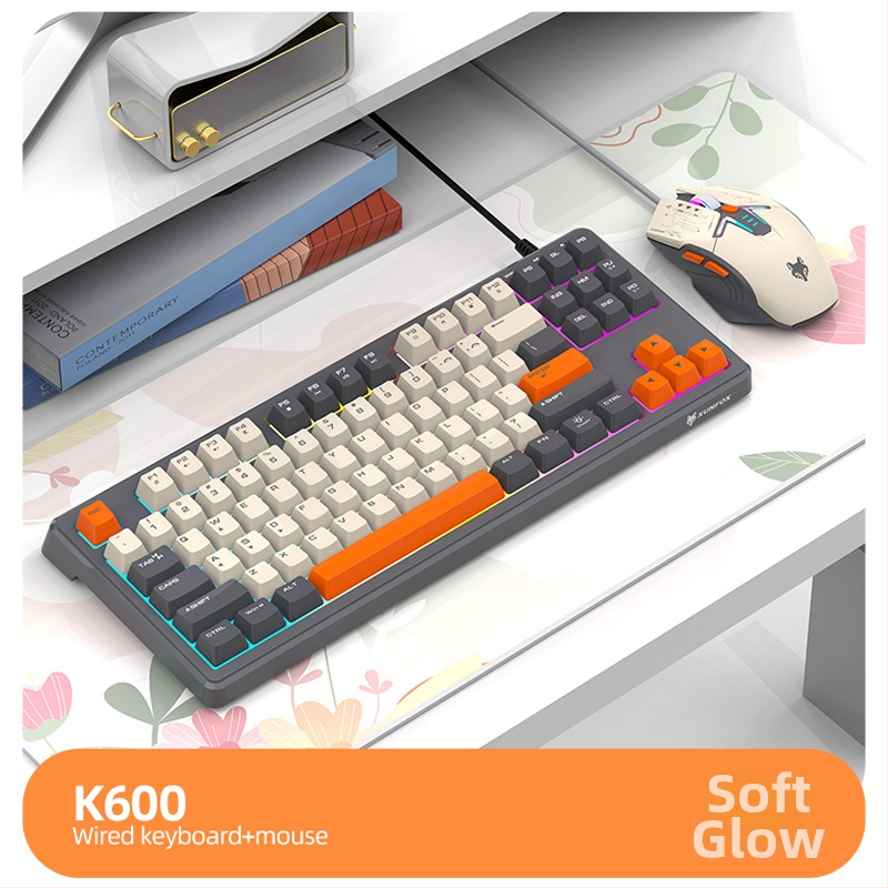 Tastatură cu membrană, cu fir, până la 87 taste, iluminare de fundal, rezistentă la apă