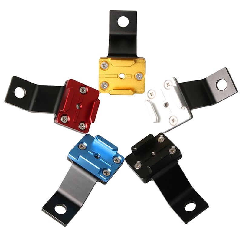 Скоба за мотоциклетно огледало от алуминиева сплав, съвместима с GoPro HERO11/10/9/8, едночастова монтажна конструкция