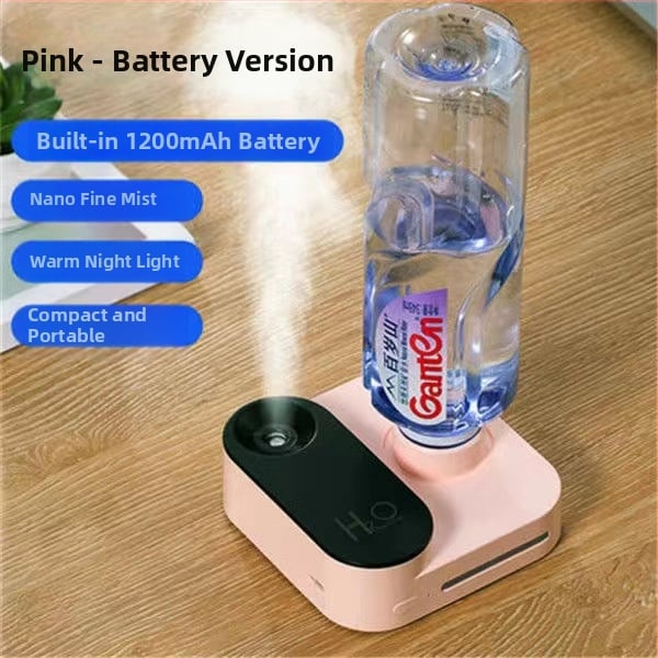 Veepudel niisutaja USB toitega, 1 uduvoolu väljund, mahutavus 1,0–2,5 L, sobib 31–40 m², aromaterapia, vaik atomiseerimine