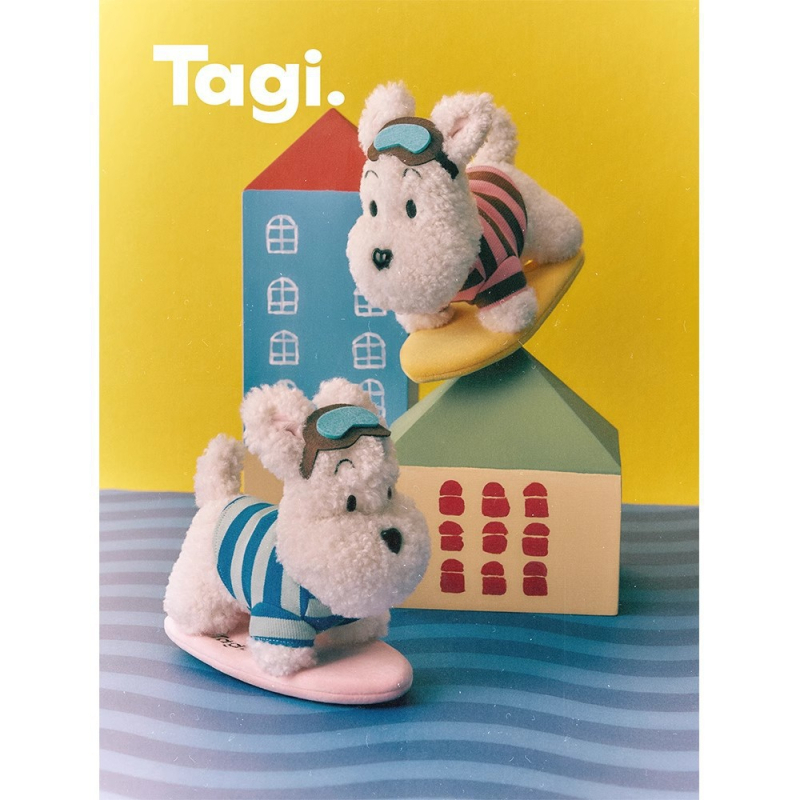 Плюшена висулка за чанта с кученце, стил детска карикатура, животински принт, материал Velvet, Пролет 2025.