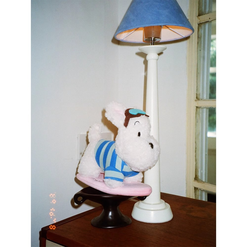 Плюшена висулка за чанта с кученце, стил детска карикатура, животински принт, материал Velvet, Пролет 2025.