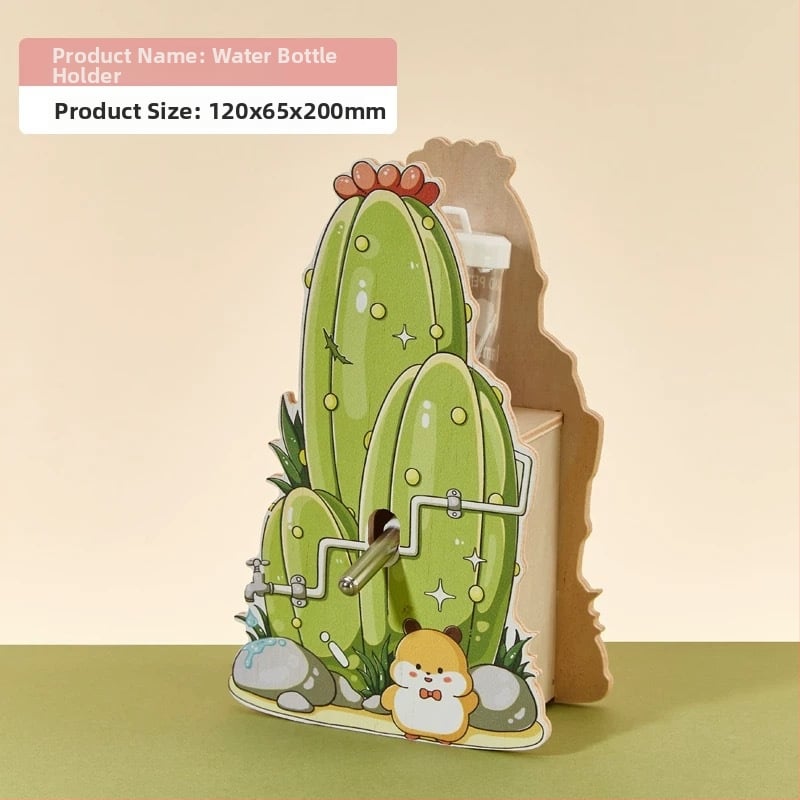 Ξύλινο σπίτι για χάμστερ με σκάλα φωλιάς, πλατφόρμα παρατήρησης, γέφυρα και κρυψώνα