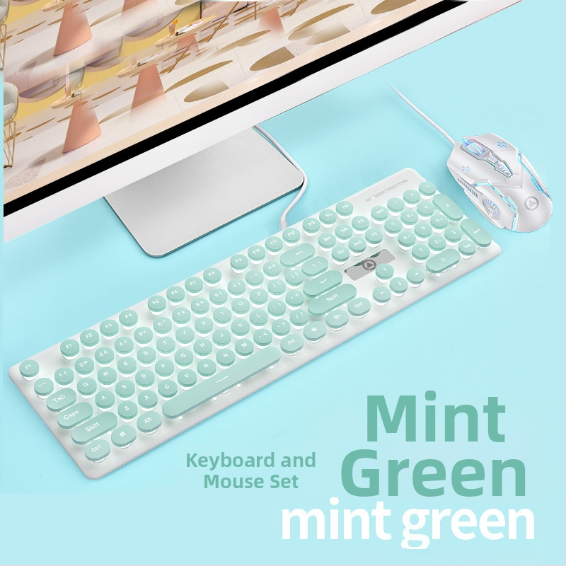 V8 káblový set klávesnice a myši, USB rozhranie, podsvietenie, ergonomický dizajn, kábel dĺžka 1,6 m