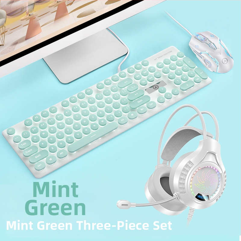 V8 káblový set klávesnice a myši, USB rozhranie, podsvietenie, ergonomický dizajn, kábel dĺžka 1,6 m