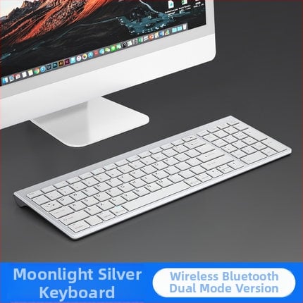 Bežični set tipkovnice i miša s Bluetoothom s dvostrukim načinom — izrazito tanak, tih rad, 1600 DPI, USB i Bluetooth sučelja, vodootporan, ergonomski