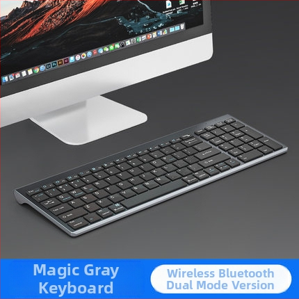Bežični set tipkovnice i miša s Bluetoothom s dvostrukim načinom — izrazito tanak, tih rad, 1600 DPI, USB i Bluetooth sučelja, vodootporan, ergonomski