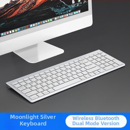 Bežični set tipkovnice i miša s Bluetoothom s dvostrukim načinom — izrazito tanak, tih rad, 1600 DPI, USB i Bluetooth sučelja, vodootporan, ergonomski