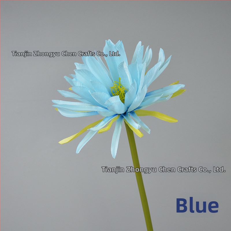 Umelý Epiphyllum kvet s jednou vetvou, rekvizita na fotografovanie, svadbu a domovú výzdobu; Materiál: hodvábne kvety; Spracovanie: styling, reliéf; Model 18904525367