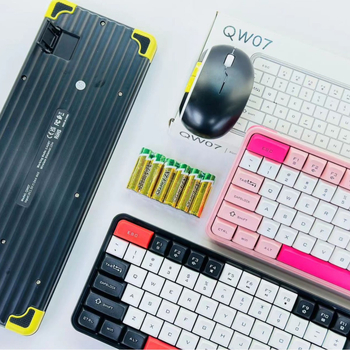Bežični Bluetooth dvostruko-modni mehanički set tipkovnice i miša, PBT tipke, 1600dpi, ergonomski, vodootporan