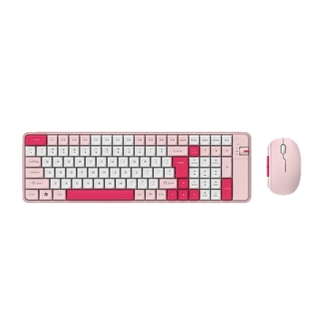 Bežični Bluetooth dvostruko-modni mehanički set tipkovnice i miša, PBT tipke, 1600dpi, ergonomski, vodootporan