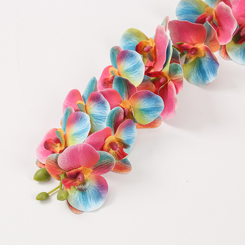 Phalaenopsis művirág, 3D nyomtatás, puha gumi anyag, otthoni és esküvői dekoráció