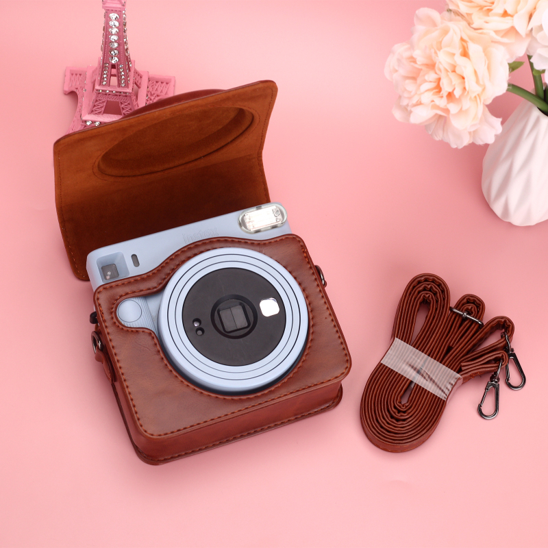 INSTAX Square SQ1 Fotoaparatų krepšys — PU, vandeniui atsparus, dėvėjimuisi atsparus, apsauga nuo vagystės, nešiojamas per pečius