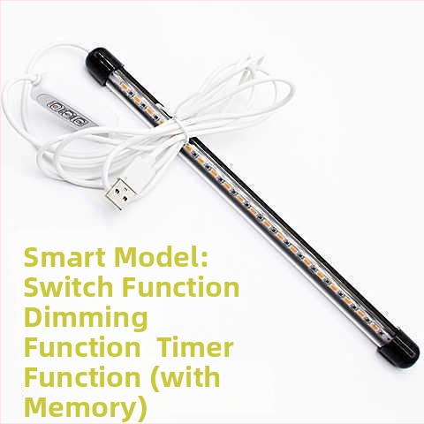 USB časované LED svetlo s plným spektrom pre rast sukulentov a vnútorných kvetov — tri teploty farieb, nízky výkon (≤5W), napätie ≤36V