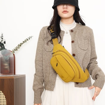 Női nylon keresztpántos táska szabadidős utazásokhoz, cipzáras zárás, belső rekeszek (cipzáras zseb, telefonzseb, irattartó zseb) – 2025 tél