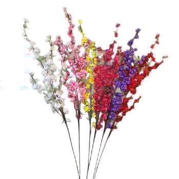 Hatágú barackvirágfa beltéri és kültéri dekorációhoz — szatén virágok, Kézművesség: Egyéb; Alkalmazás: Házi dekoráció/Tájépítés