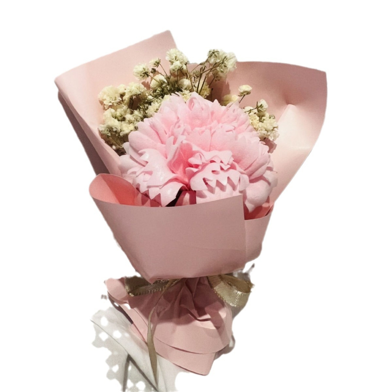 Мини букет от сушени цветя за влюбени - подарък за Деня на влюбените