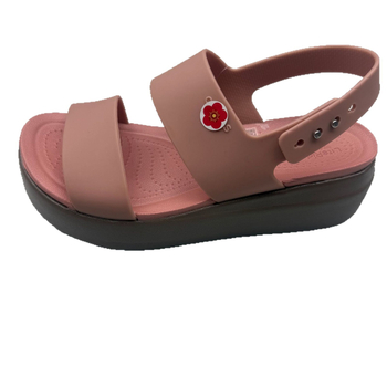 Moterų paplūdimių sandalai – atvira pirštų danga, sagties dirželis su sagtimi, platforma su kliniu, TPU viršus, EVA padas, kulno aukštis 3–6 cm