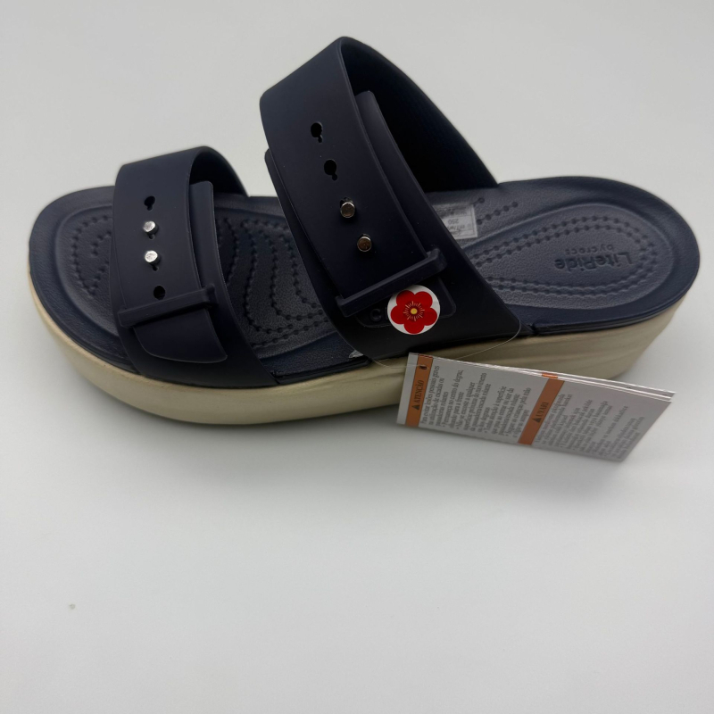 Moterų paplūdimių sandalai – atvira pirštų danga, sagties dirželis su sagtimi, platforma su kliniu, TPU viršus, EVA padas, kulno aukštis 3–6 cm