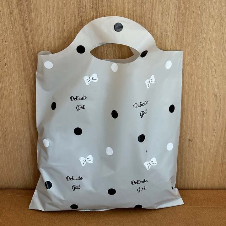 Geantă de ambalare pentru cosmetic Hongshen, material PE, stil pictat manual, furnizare personalizabilă, sursă de export exclusiv transfrontalier