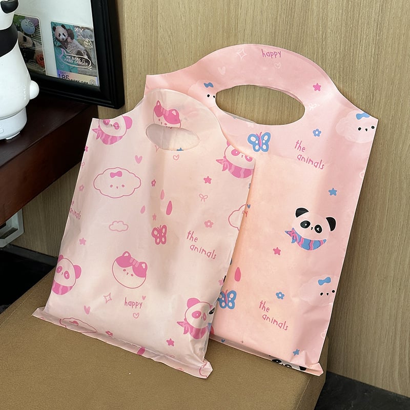 Geantă de ambalare pentru cosmetic Hongshen, material PE, stil pictat manual, furnizare personalizabilă, sursă de export exclusiv transfrontalier