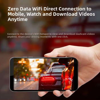 Camera auto pentru bord cu lentile față și spate duble, rezoluție 2160p, vedere de noapte îmbunătățită