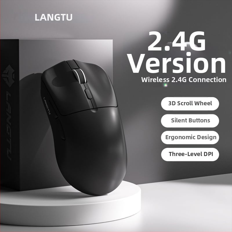 Langtu T6 кабелна мишка с оптичен сензор, 1600 DPI, 5 бутона, ергономичен дизайн