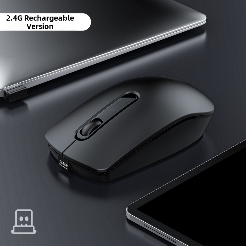 Безжична Bluetooth мишка с двойно режимно свързване 2.4G/Bluetooth, 1600dpi, 3 бутона, обхват до 10 м за лаптоп/офис