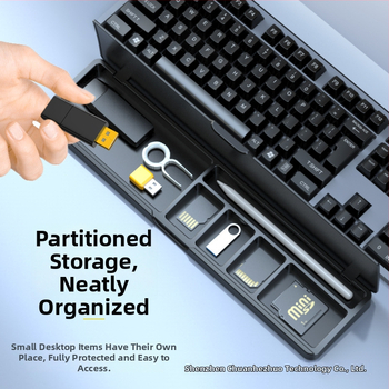 Divpusīgs gumijas rokas balsts spēļu tastatūrai ar uzglabāšanas kastīti (modelis jp-1) – ūdensizturīgs, pret slīdēšanu, nodilumizturīgs