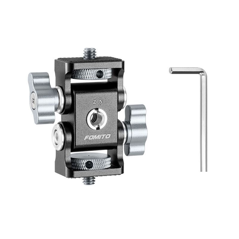 Gimbal metal îmbunătățit cu amortizare reglabilă pentru suportul monitorului și șaua camerei (aliaj de aluminiu)