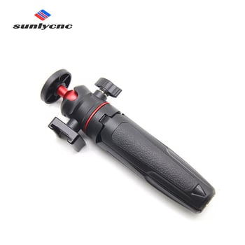 Trepied pentru telefon mobil și cameră mirrorless, PTZ pan-tilt sferic, aliaj de aluminiu + ABS, suport până la 2 kg, selfie ținut în mână