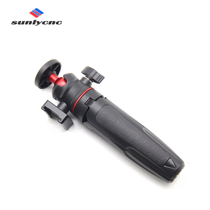 Trepied pentru telefon mobil și cameră mirrorless, PTZ pan-tilt sferic, aliaj de aluminiu + ABS, suport până la 2 kg, selfie ținut în mână