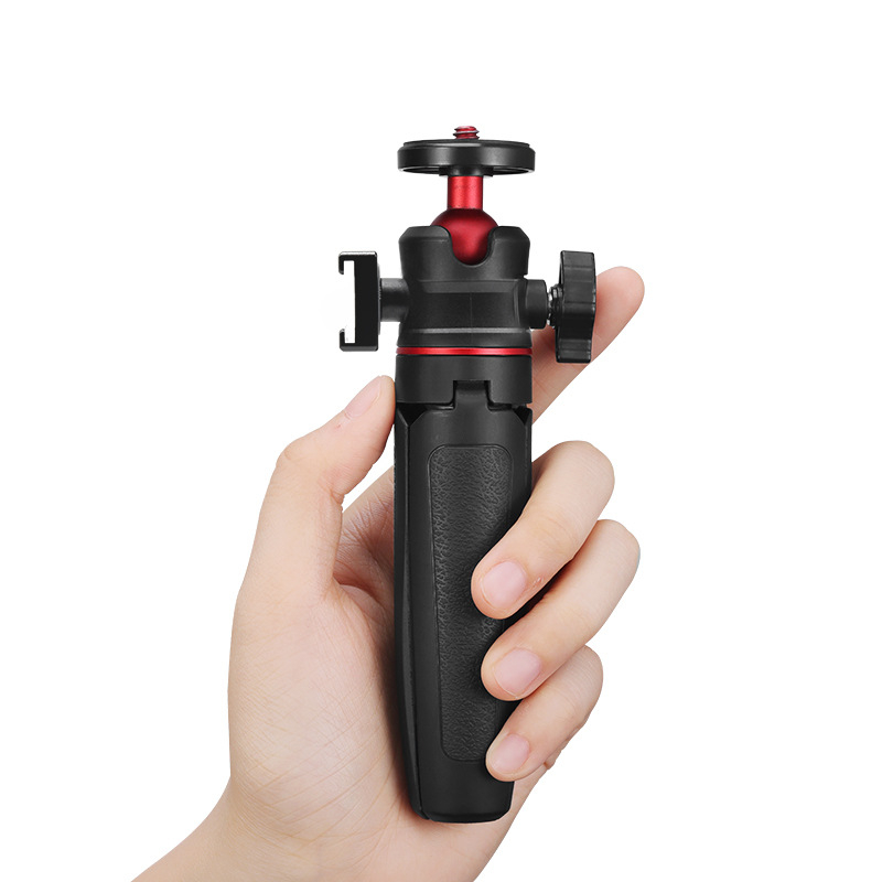 Trepied pentru telefon mobil și cameră mirrorless, PTZ pan-tilt sferic, aliaj de aluminiu + ABS, suport până la 2 kg, selfie ținut în mână