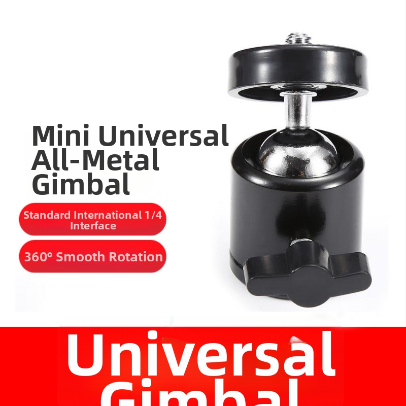 Stolný Pan-Tilt stojan pre telefón so 360° vodorovným a zvislým otočením, ABS, 68 g