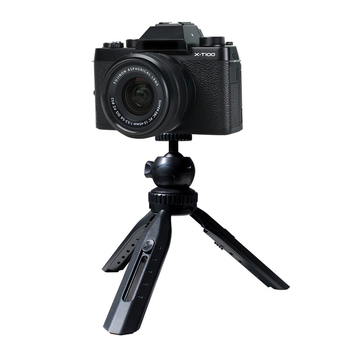 Mini asztali állvány gömbpan-tilttel okostelefonokhoz és mirrorless kamerákhoz, hordozható kézi állvány, ABS anyag, gyorskioldó tálca, teherbírás 2–5 kg