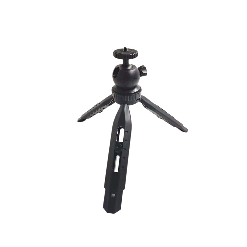 Mini asztali állvány gömbpan-tilttel okostelefonokhoz és mirrorless kamerákhoz, hordozható kézi állvány, ABS anyag, gyorskioldó tálca, teherbírás 2–5 kg