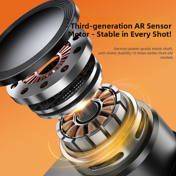 Гимбал стабилизатор за мобилен телефон със вградена селфи държач и тринога, преносим, алуминиева сплав