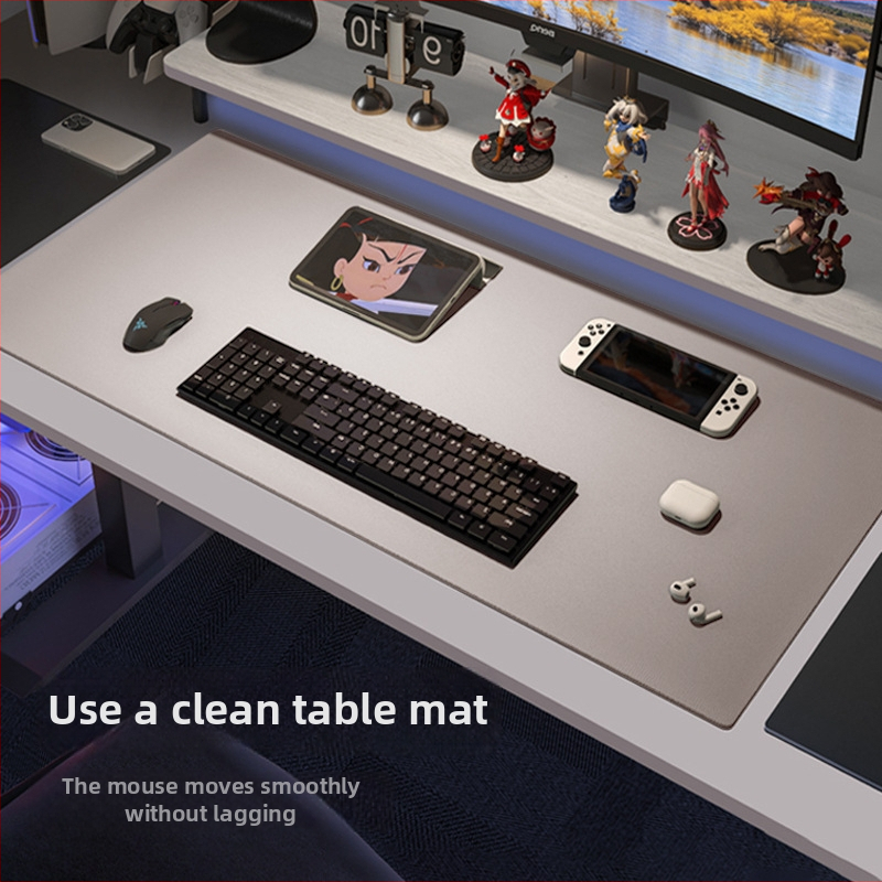 Десктоп подложка със силиконово усещане, двустранна, правоъгълна, антихлъзгаща, термоизолираща