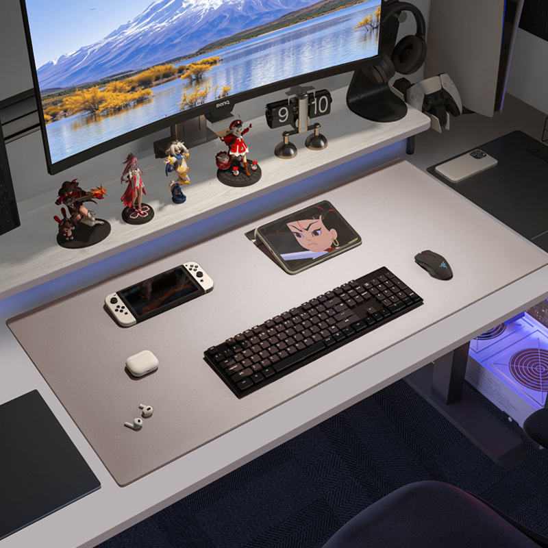 Десктоп подложка със силиконово усещане, двустранна, правоъгълна, антихлъзгаща, термоизолираща