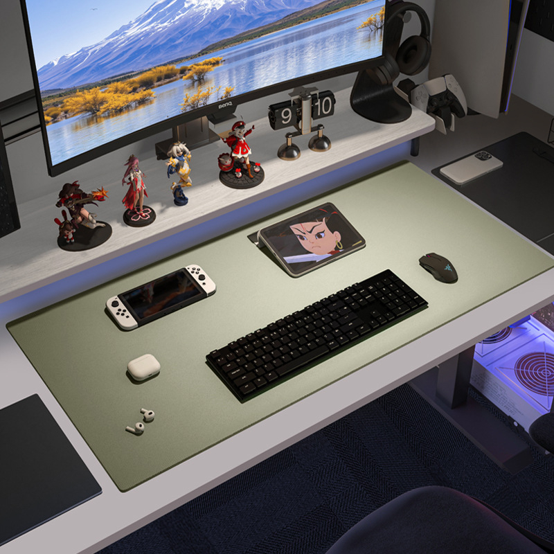 Десктоп подложка със силиконово усещане, двустранна, правоъгълна, антихлъзгаща, термоизолираща