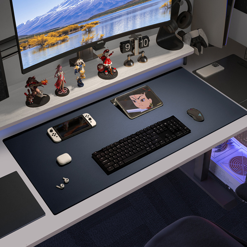 Десктоп подложка със силиконово усещане, двустранна, правоъгълна, антихлъзгаща, термоизолираща