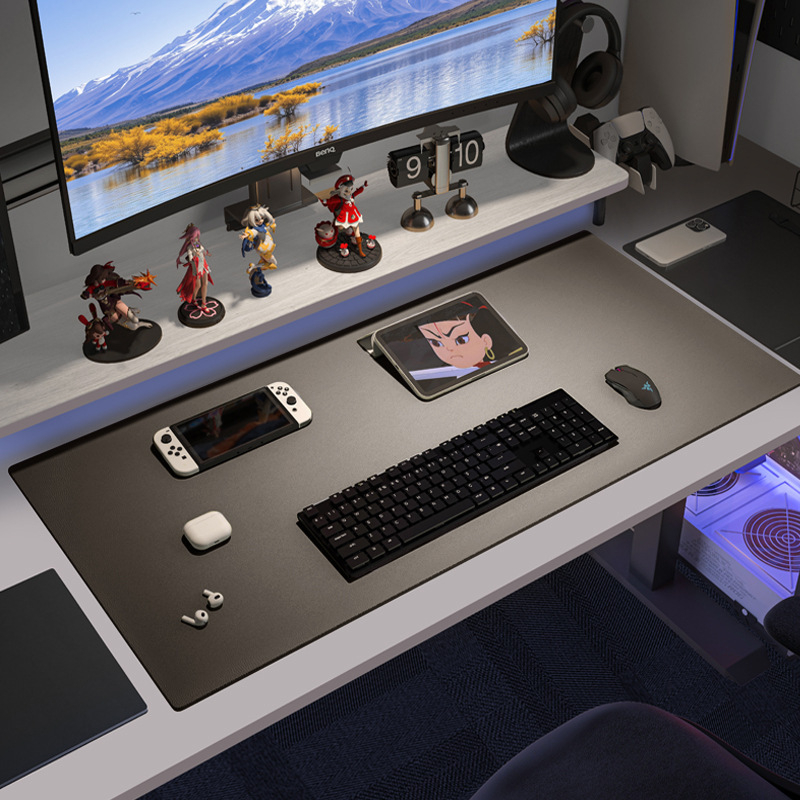 Десктоп подложка със силиконово усещане, двустранна, правоъгълна, антихлъзгаща, термоизолираща