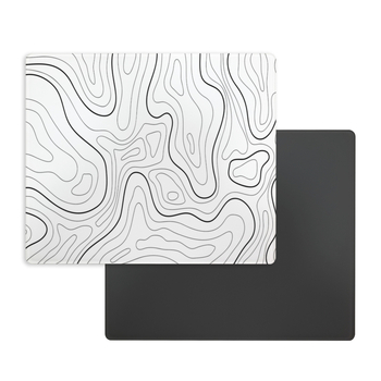 Игрова подложка за мишка от закалено стъкло, едностранна, против приплъзване, лого с термопечат, персонализиране