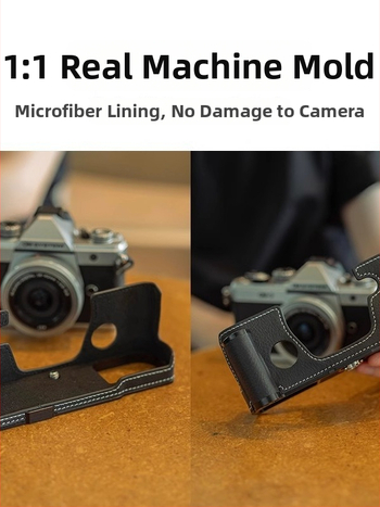 Fotoaparatų krepšys iš natūralios odos, rankinės stiliaus, universalus, 2025 m. pavasaris