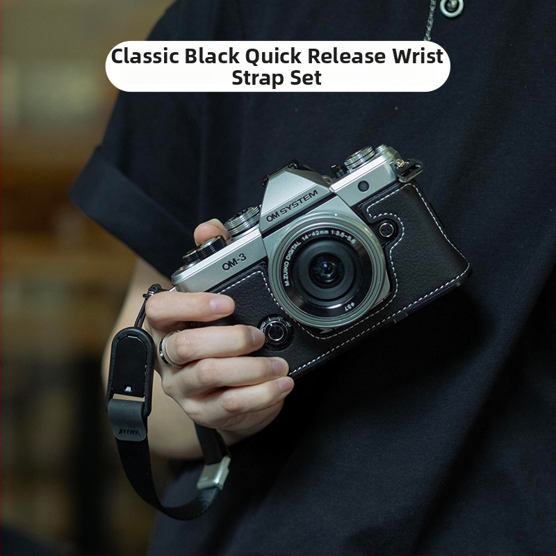 Fotoaparatų krepšys iš natūralios odos, rankinės stiliaus, universalus, 2025 m. pavasaris