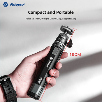 Stolný tripod SY-390 s guľovou pan-tilt hlavou, hliníková zliatina, nosnosť 2 kg, hmotnosť 0,25 kg