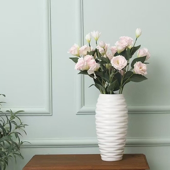 Umjetni Lisianthus od svile — dekor za dom, vjenčane i fotografske rekvizite | Marka Binli | Materijal: svila | Umjetnost: oblikovanje kose, reljefno utiskivanje | Sorte: 1327355784
