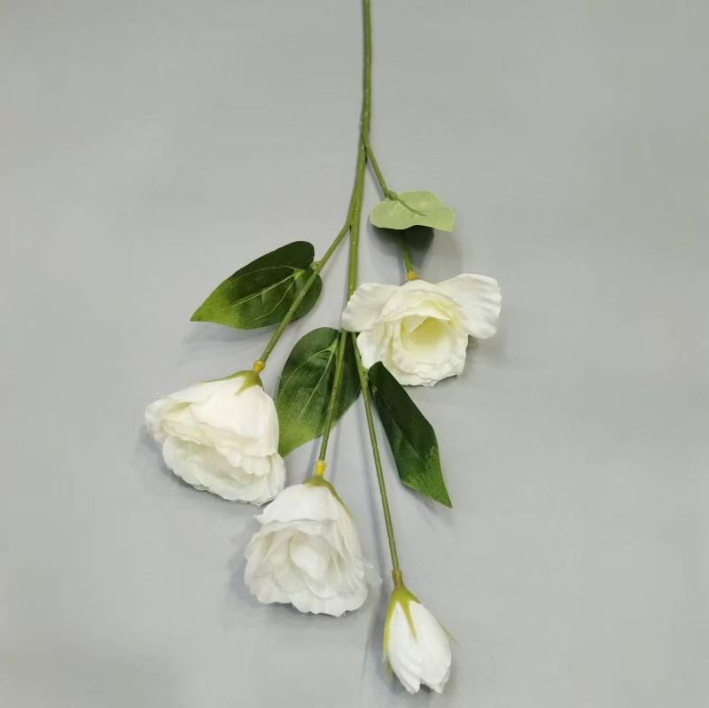 Umjetni Lisianthus od svile — dekor za dom, vjenčane i fotografske rekvizite | Marka Binli | Materijal: svila | Umjetnost: oblikovanje kose, reljefno utiskivanje | Sorte: 1327355784