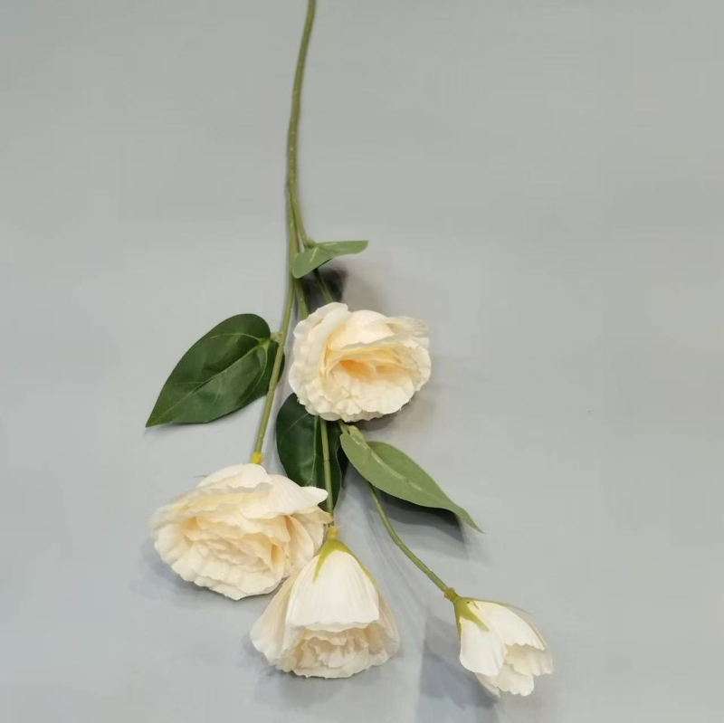 Umjetni Lisianthus od svile — dekor za dom, vjenčane i fotografske rekvizite | Marka Binli | Materijal: svila | Umjetnost: oblikovanje kose, reljefno utiskivanje | Sorte: 1327355784
